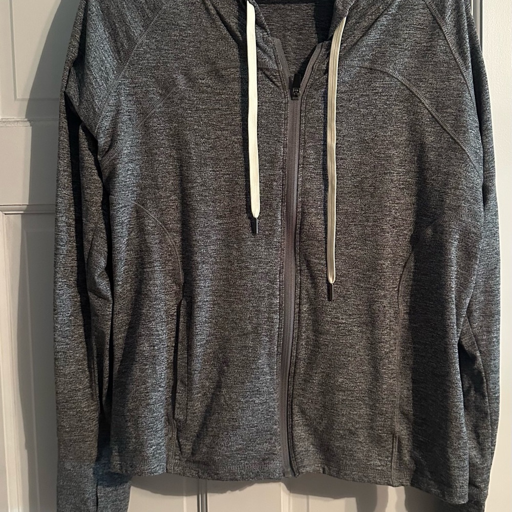 Zobha Gray Hoodie Sweater